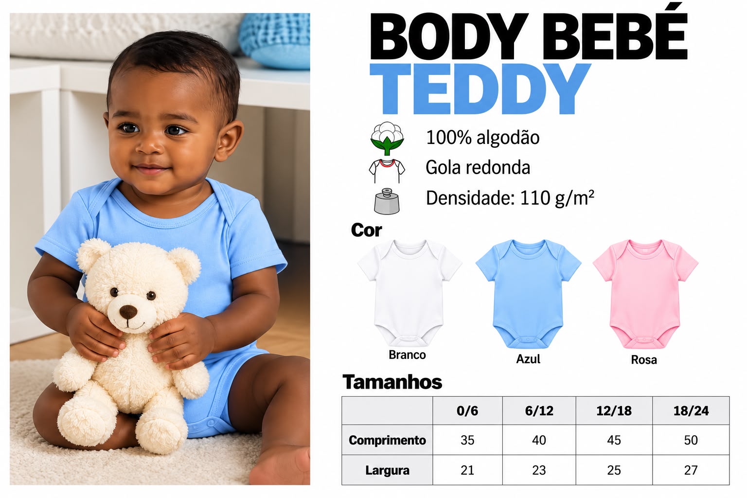 Ficha de body-teddy, enviada pela Patrícia